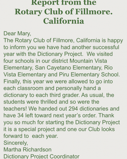 Rotary Club of Fillmore_dictionary_project